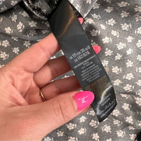 Miss selfridge ditzy floral long sleeve fit & flare dress - Picture 4 of 6